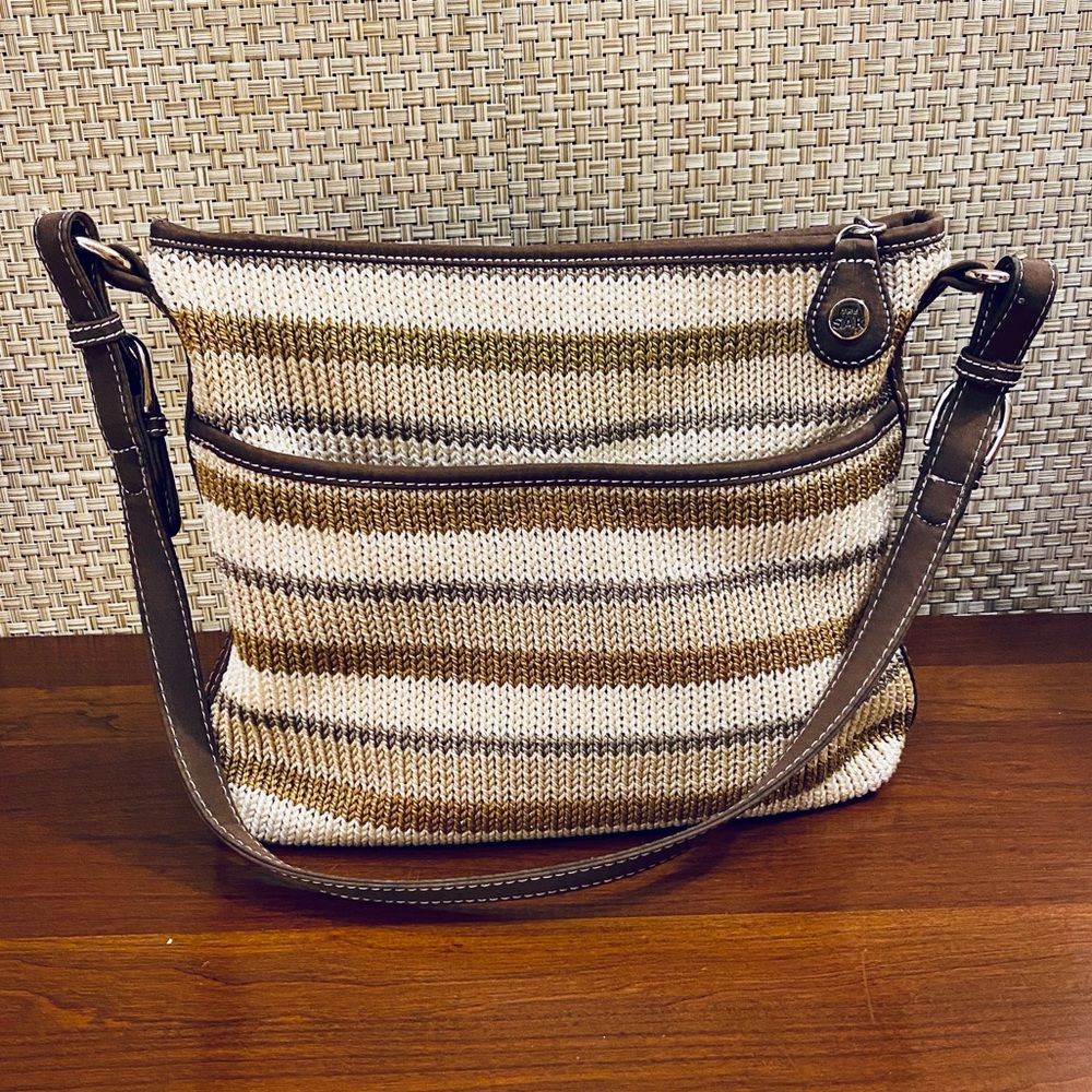 🌟2xHP🌟NWOT The Sak Neutral Stripe Boho Sweater Bag